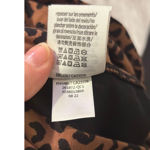 Vintage Y2K PINK Victoria's Secret Leopard Leggings Activewear Athleisure XS - Picture 2 of 7